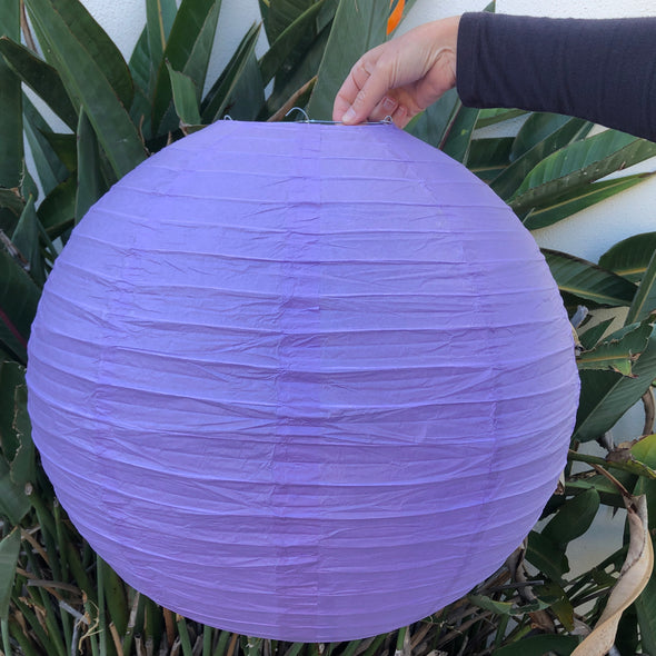 light purple paper lantern