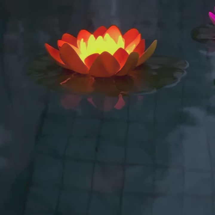 floating lotus flower lanterns
