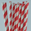 red stripe paper straw