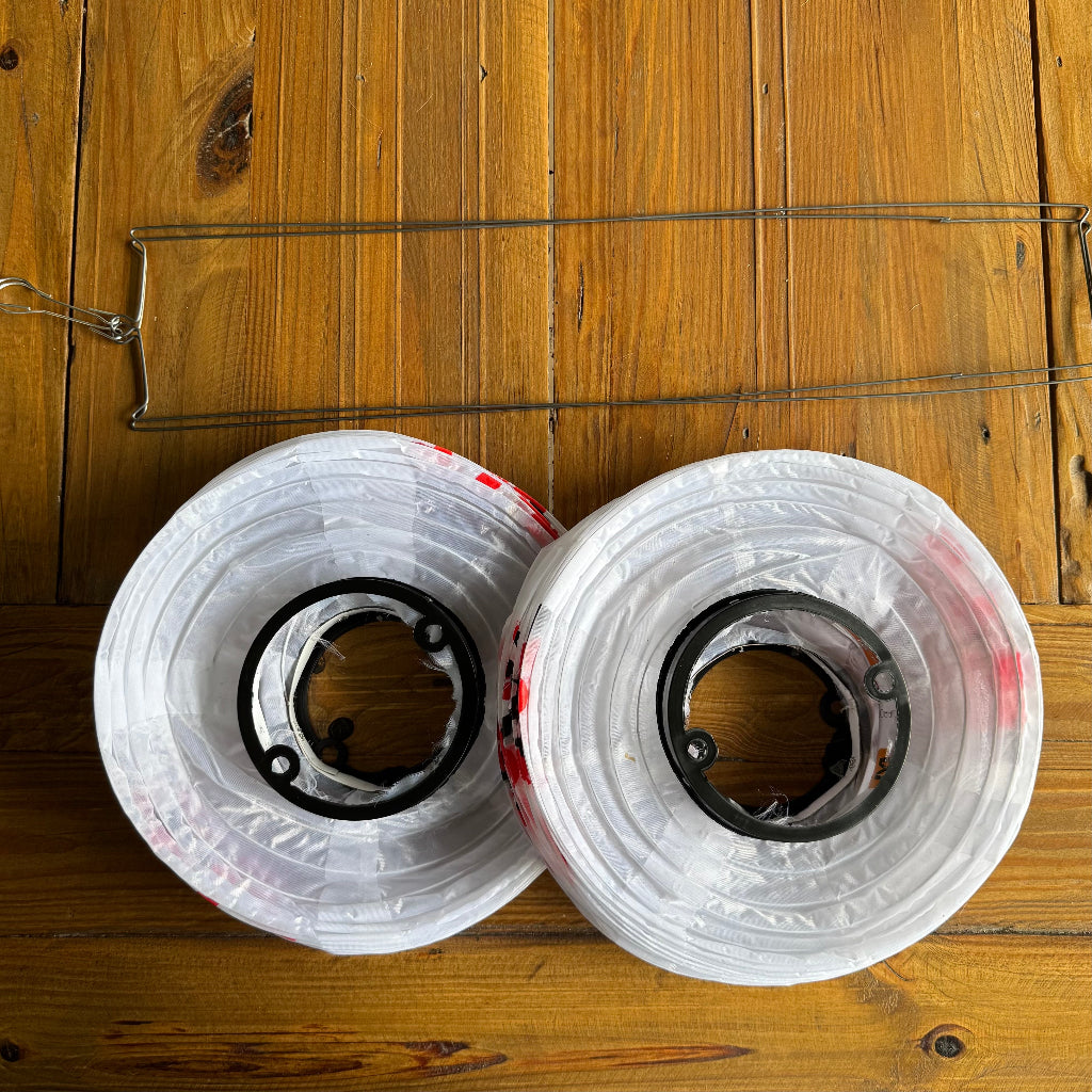 white Chinese lanterns 2