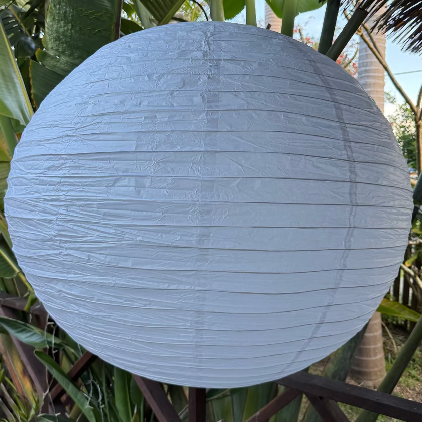 huge white paper lantern