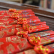 Chinese Chopsticks in red silk bags - 10 Pack