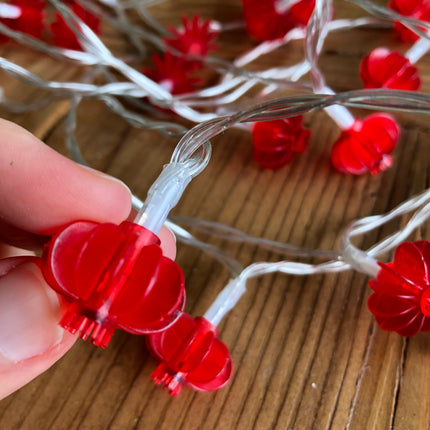 Chinese new year lanterns with lights