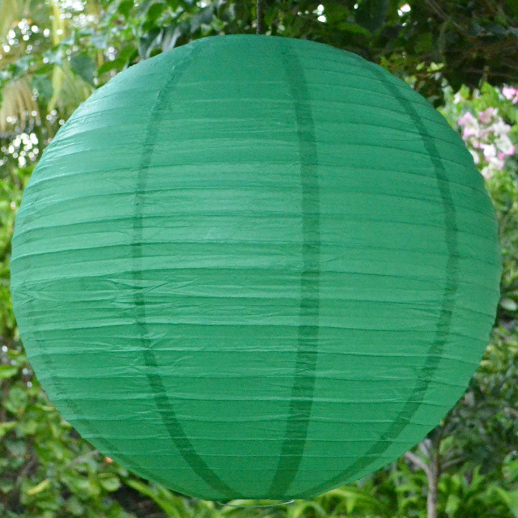 emerald paper lantern