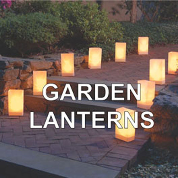 bamboo paper lanterns for gardens and pathways