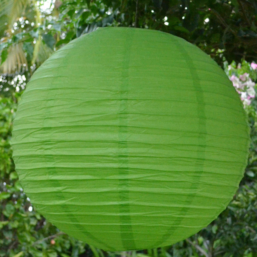green paper lantern