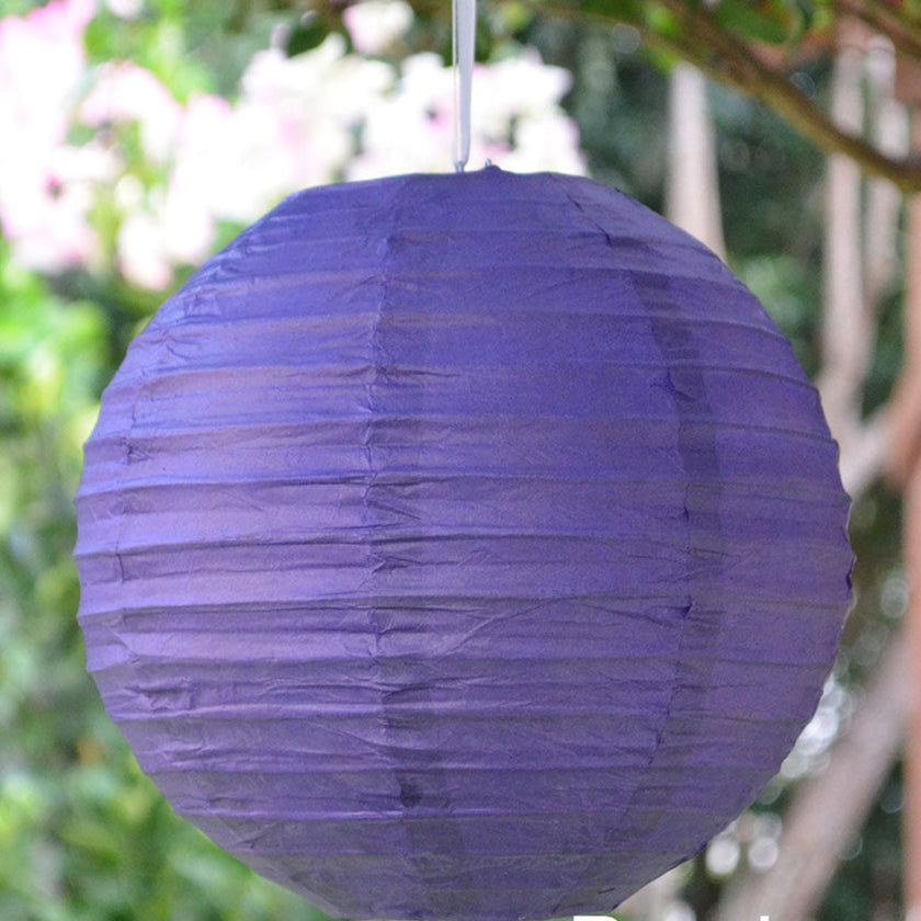purple paper lantern