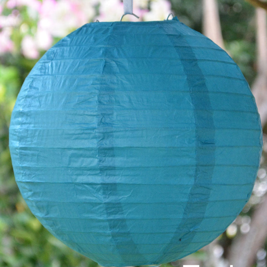 teal paper Lantern