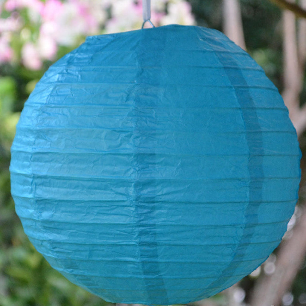 turquoise paper lantern