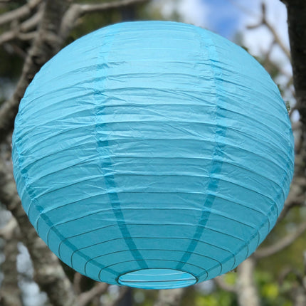 blue paper lantern