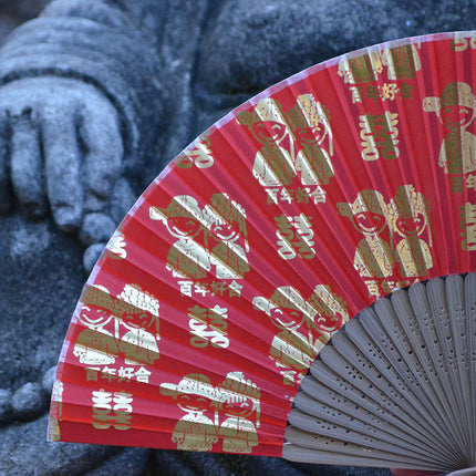 Chinese silk wedding fan