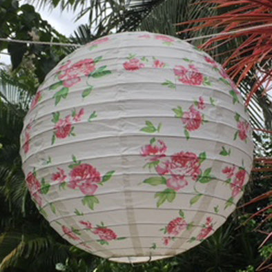flower paper lantern