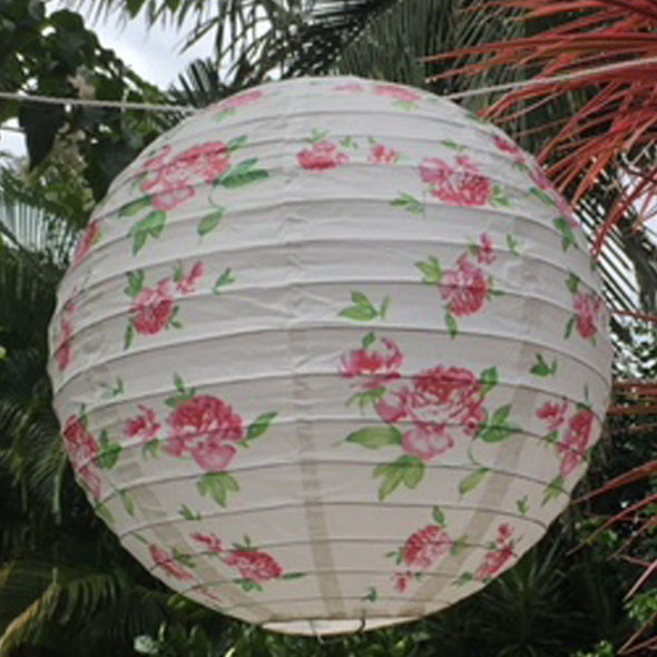 flower paper lantern