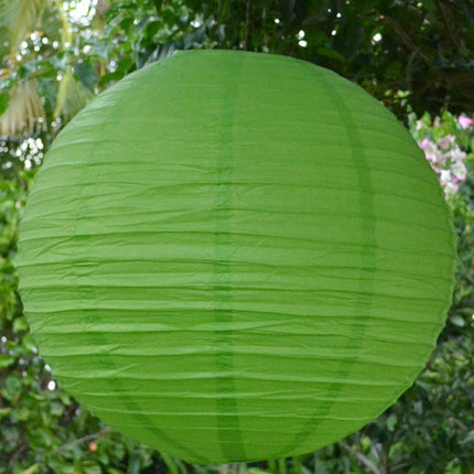 green paper lantern
