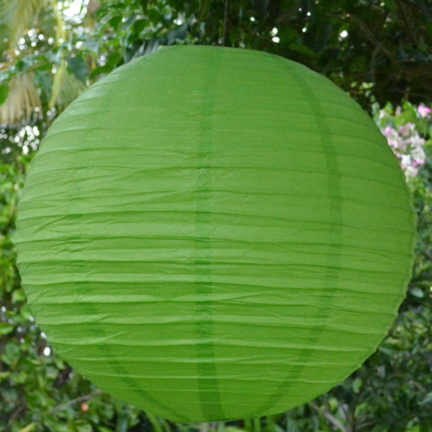 green paper lantern