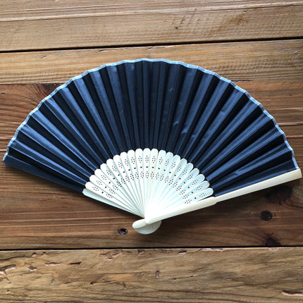 black silk fan