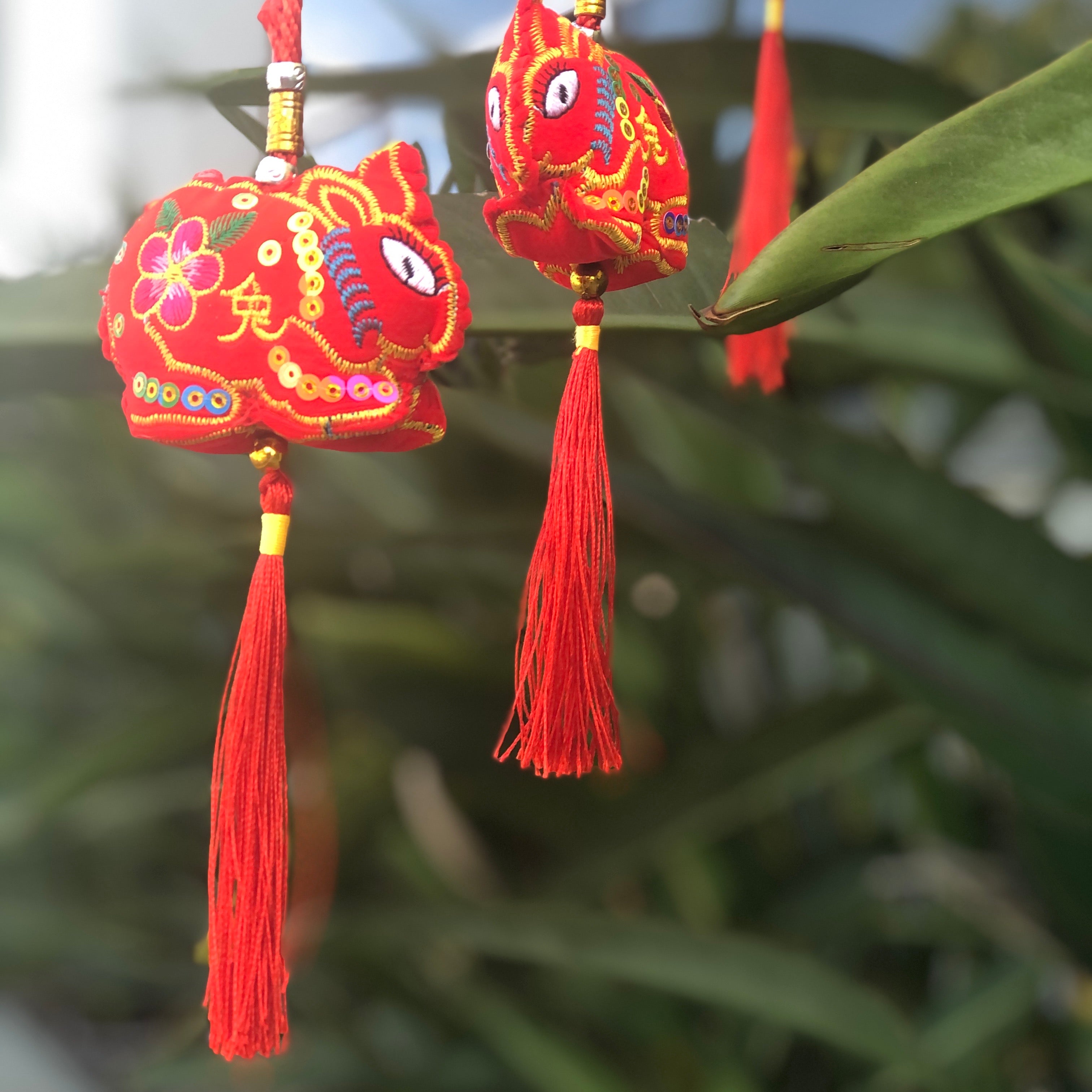 Red Velvet Rabbit - Hanging Chinese Decoration – lanternshop