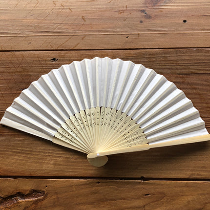 ivory silk fan