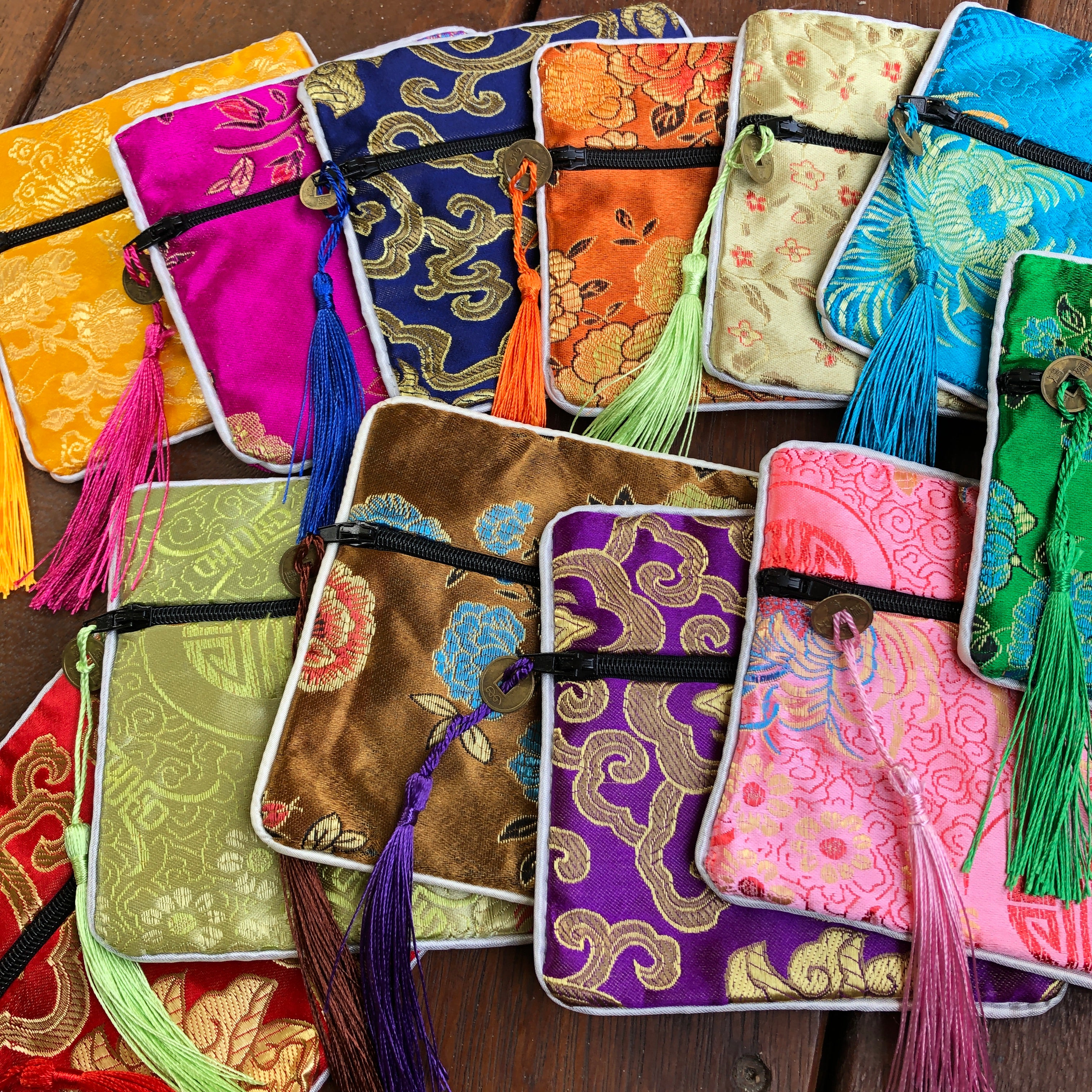 Jewelry Gift Bag,Favor Bags,Brocade Bag, Messenger Bag For Women .Square  Seawater Small Zipper Coin Pouch,Mini Purse Birthday Party,Chinese Silk;Tassel  Women From Zuotang, $1.85 | DHgate.Com