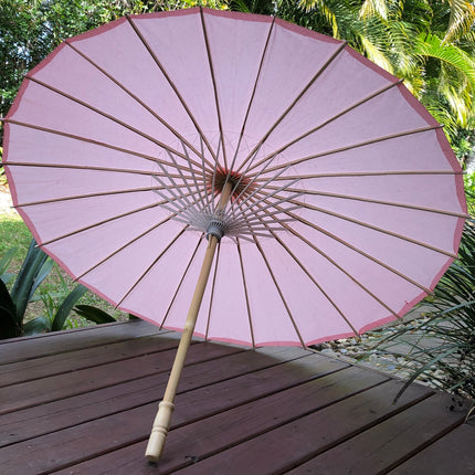 Pink Wedding Paper Parasol