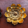 gold lotus flower