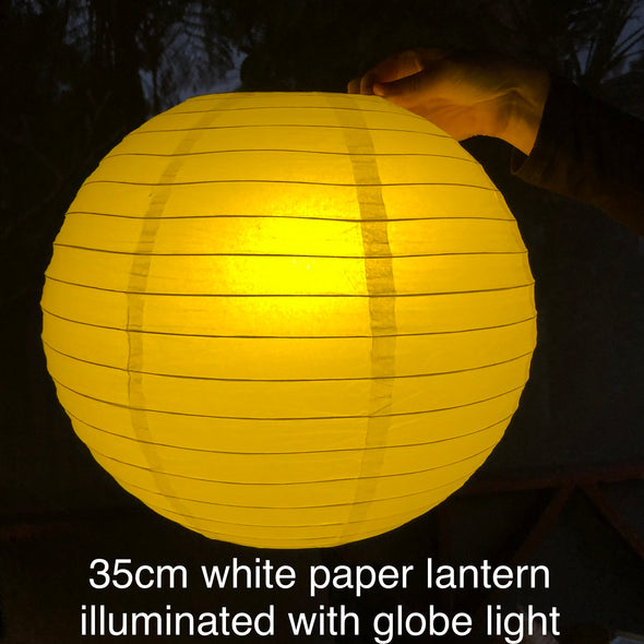 illuminated paper lantern