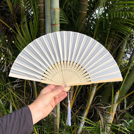 silk wedding fan