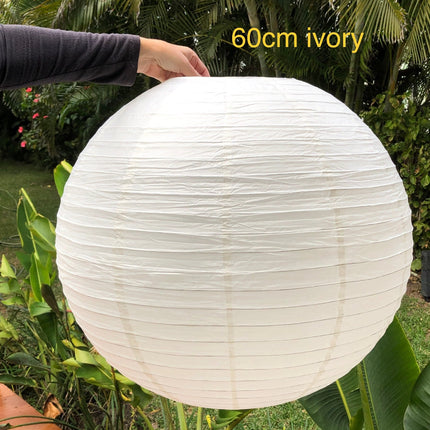 large 60cm ivory paper lantern