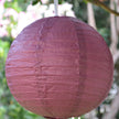 maroon paper lantern