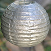 metallic paper lantern silver