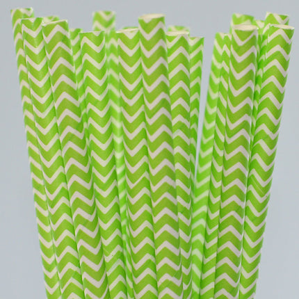 Paper Straw - Chevron Paper Straws