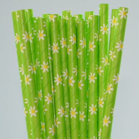 Flower Paper Straw