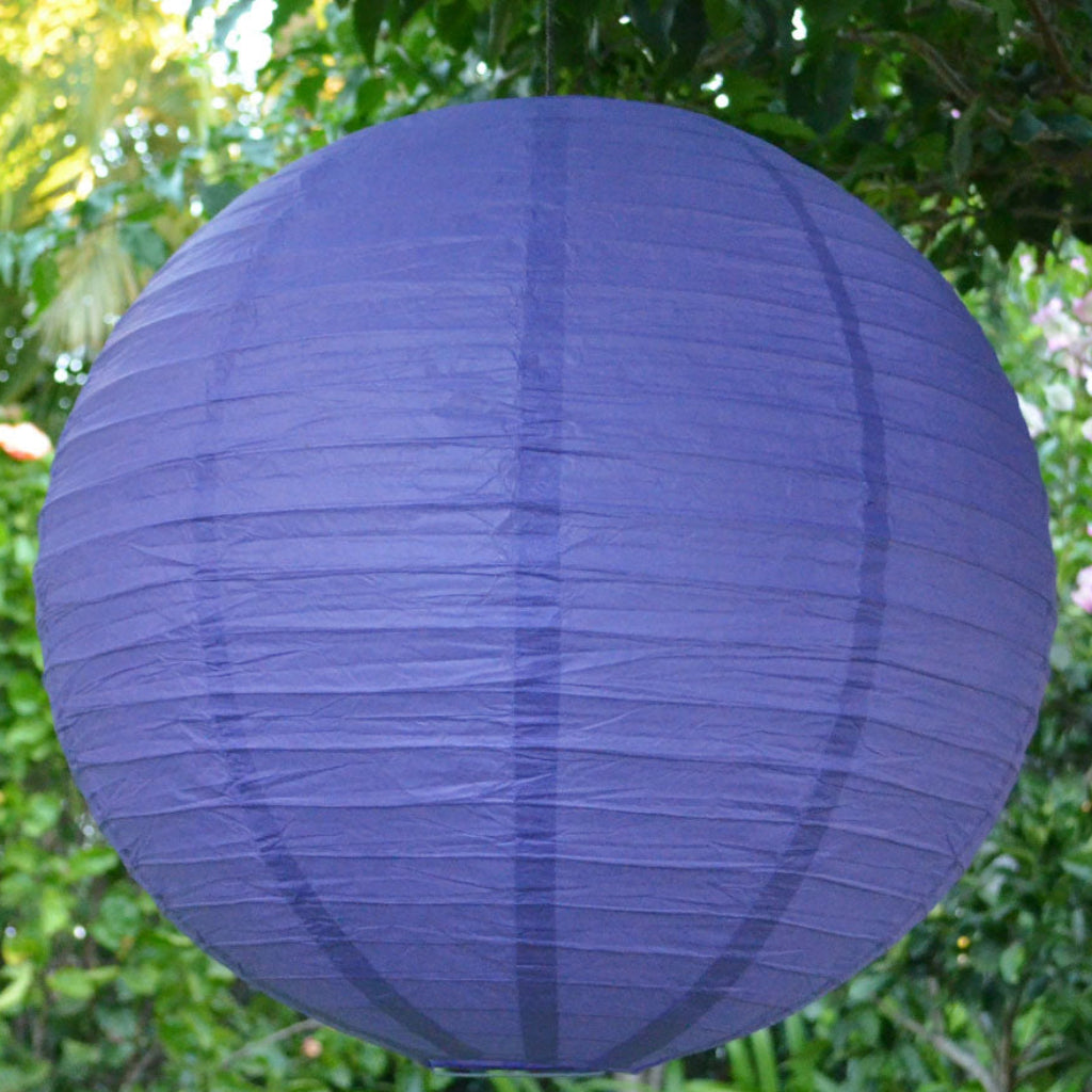 purple paper lantern