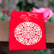 Chinese Red Silk Bag -  Dragon design