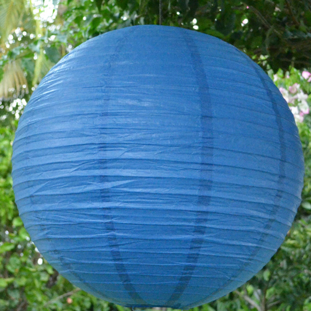 royal blue paper lantern