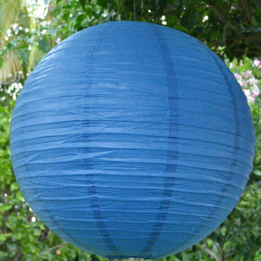 royal blue paper lantern
