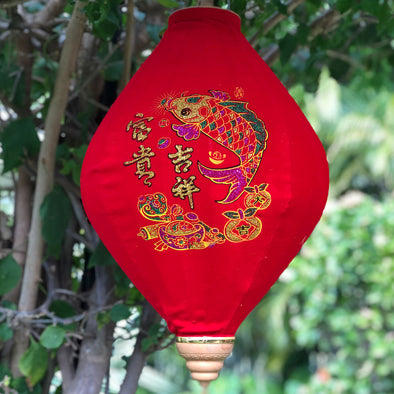 Chinese Red Velvet Lantern Fish design